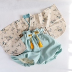 80/ふうせん袴(翡翠色)*「ミモザ」*+:｡.ベビー袴と着物/男の子