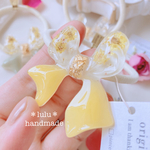 【New】お花畑のフラワーヘアゴム　ニュアンスカラー　ハンドメイドヘアゴム　ハンドメイドレジン　押し花　ヘアゴム　ヘアアクセサリー　お花　くすみカラー