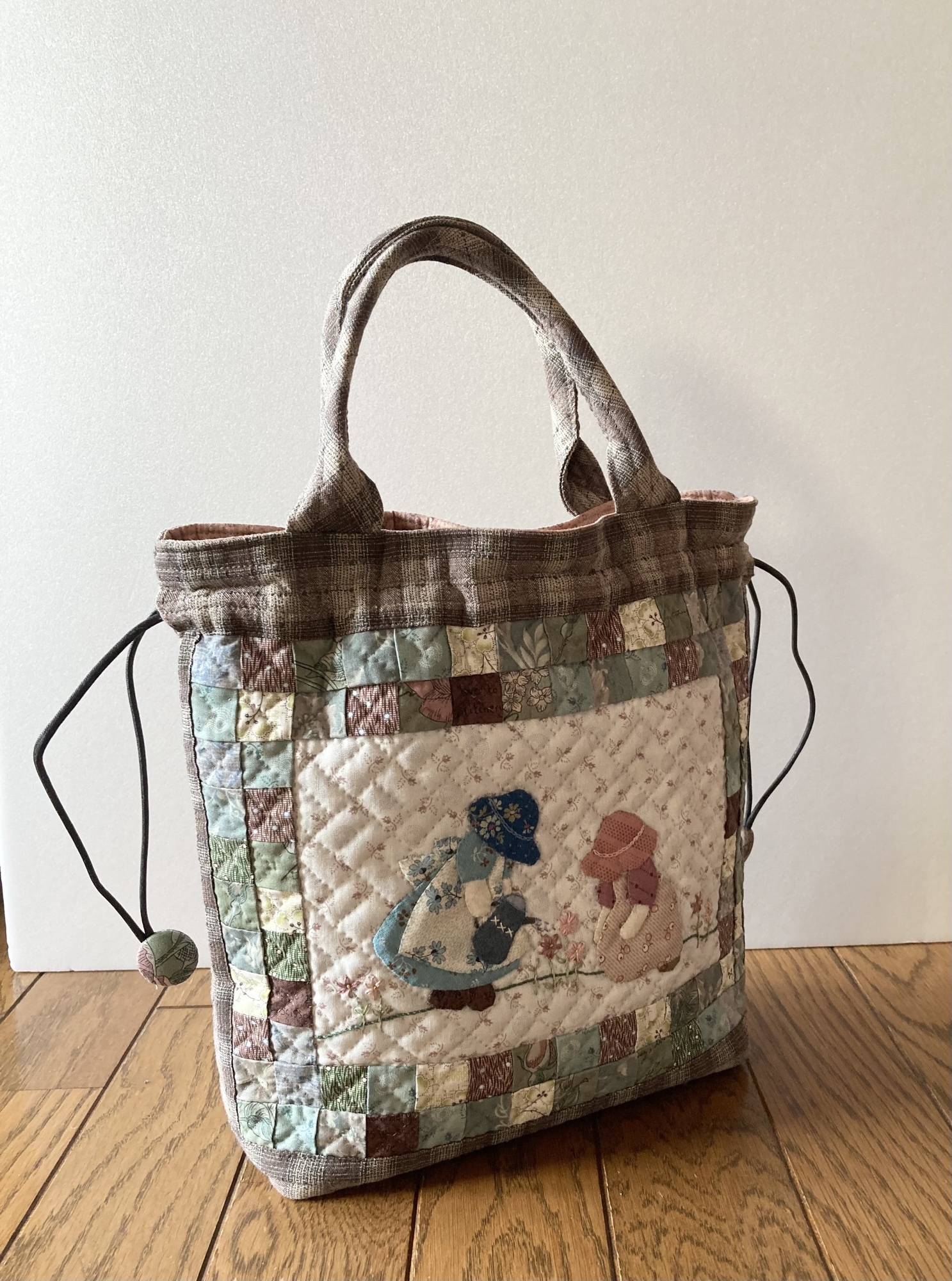 16.先染め生地 パッチワーク ハンドメイド＊スーちゃんのバッグ 1.先染め生地 パッチワーク ハンドメイド＊スーちゃんのバッグ