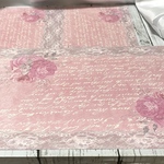 【D-54】デザインペーパー　Lace  Rose