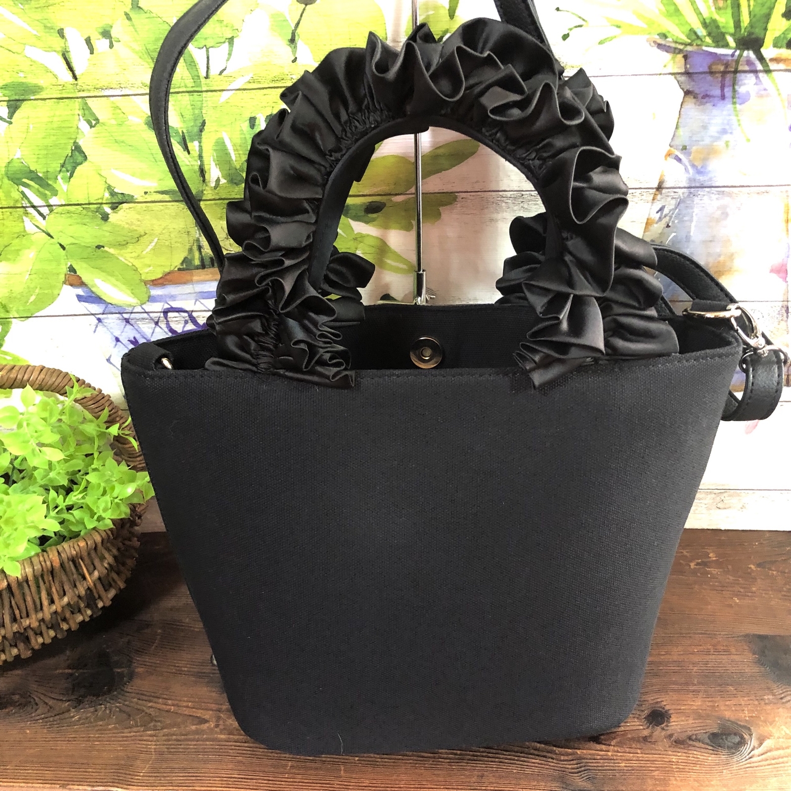 ロラライハリス刺繍 トートバッグ＆ショルダーバッグ