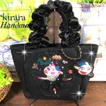 ブタさん刺繍　トートバッグ