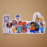 #382  大きめのステッカー『愛犬家たちの集い』