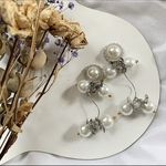 シルバーフラワーピアス
