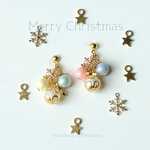 <再販>クリスマスのピアス(イヤリング)ミニ〜マカロン〜