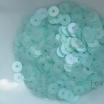 スパンコール 4mm 約1300枚(約4g) 丸 マット 薄オーロラ 水色 (SCC04AWTES00)