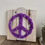 wood panel(flower peace)
