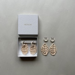 [NEW]  2way MSNOM rattan モチーフ NO.3ピアス・イヤリング