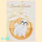 【送料無料】O-29🐾通年使えるワンちゃんオーナメント/シーズー