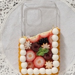 《nさまオーダー品》いちごとアメリカンチェリーのタルト　〜スマホカバー