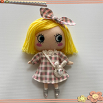 イーマリー　お着替えセット(ワンピース、うさみみリボン、うさぎさんポシェット)ピンクグレー