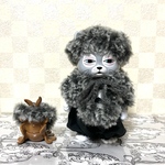 ニャンコ用　❄️もふもふショールと帽子セット　
