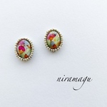 ビーズ刺繍ピアス