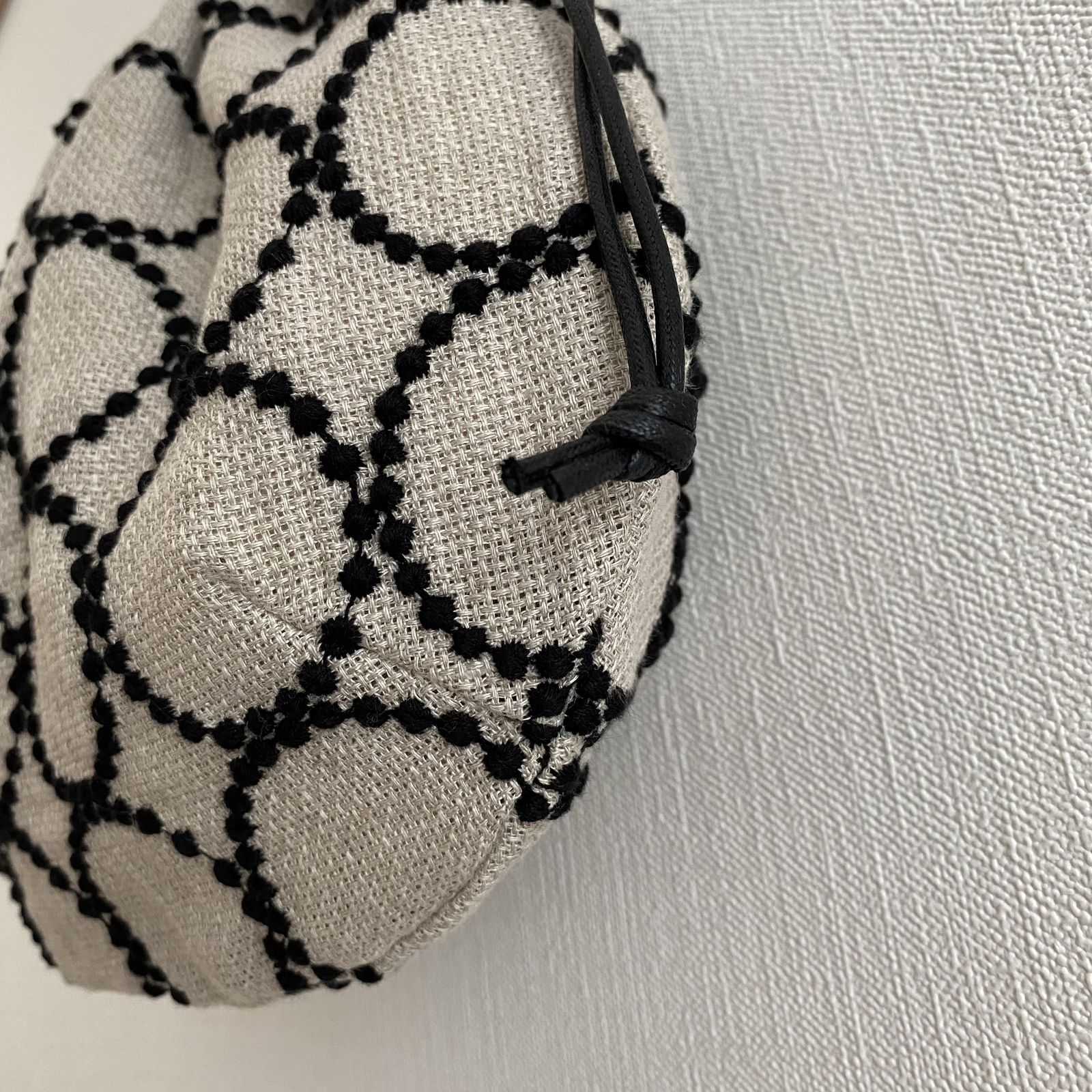 ミナペルホネン タンバリン で作りました巾着バッグ - konayuki