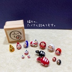 ふくもの箱（大）★ミニチュア郷土玩具★