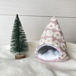 ハムスターのあったかテント⛺北欧風　くすみピンク