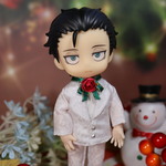 薔薇のリボンタイ・メリークリスマス（オビツ11サイズ）