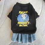 犬服！Msize！宇宙飛行士！デニムスカート