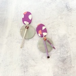 (一点物) purple plastic+ purpleビーズ