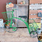 ラスト！かっこいい緑系！大きめ素敵な自転車♡【インテリア雑貨ジャンクガーデン雑貨】アンティーク風♡フラワースタンド♪ディスプレイ