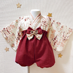 ハンドメイド✿ベビー袴＋お花のヘアバンド