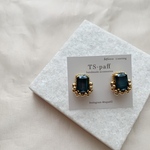 クリスタル・レクタングル　ピアス＊イヤリング