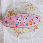 レジン バレッタ クリスマス シマエナガ