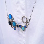 【SALE】青い泡のネックレス。○◯