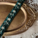 インド刺繍リボン　花　インド刺繍　スパンコール　刺繍リボン　リボン　りぼん　※10月8日よりゆうパケットにて発送となります。