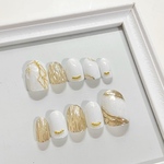 ネイルチップ ニュアンスホワイト