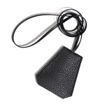  Clochette necklace / レザークロシェット ブラック 平紐 シュリンク キーケース キーストラップ 