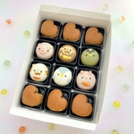 プチハートどら焼きとお菓子どうぶつ園まんじゅう選べる箱詰め１２個入
