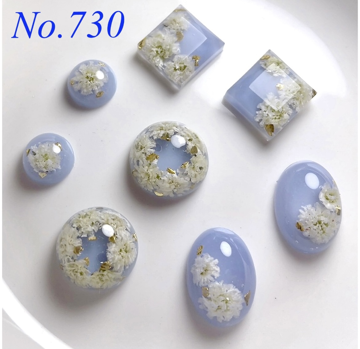 オーダー用となります✿No.730 カボション♪レジンパーツ♪押し花 