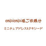 emipiemipi様ご依頼分【ミニチュアドレス&タキシード】