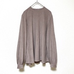 check&stripe フレンチコーデュロイのブラウス