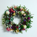 清々しい草花たちのささやきリース