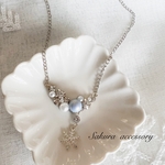雪の結晶　シルバー　ネックレス　ピアス　セット