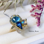 bijou cat💎きみのたからもの💍🐈✨リング フリーサイズ 送料無料 じゃれ猫 レジン 指輪