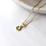 ペリドット✴︎ネックレス　天然石　天然石アクセサリー　SILVER925製　18KGP ペリドットネックレス　ペンダント　パワーストーン　シンプル　グリーンカラー