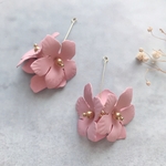 2個  花パーツ　フラワー  タッセル