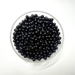 【6mm 200個】アクリルビーズ ブラック