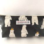 しろくまの王様　ラミネートペンケース　ブラック