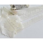 1m 綺麗 ストレッチレース ブレード ライトベージュ BK221033 ハンドメイド 手芸 素材 材料 DIY