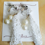 【送料無料】レース➕エアパールイヤリング✨