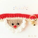 🎄🎅Xmas バンダナサンタ🎅🎄　クリスマス首輪　★小型犬＆猫の首輪★