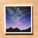 アクリル画《原画》　✴︎  星降る夜空✴︎