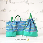 【マチあり完成品・10日以内発送】新幹線 シリーズ　入園入学３点セット　レッスンバック 手提げ かばん / 上履き入れ 上靴入れ / 体操服袋 体操服入れ　（　オックス　）