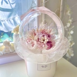 ニュアンスピンクのバルーンフラワー【祝電、バルーンフラワー、ご結婚祝い、お誕生日、ラプンツェルカラー】
