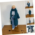♖Й 1245♖ロングカーデ.ビーズ刺繍ニット.デニムワイドPT他計5品Set♖