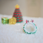 【フクロモモンガ用顔はめ】 クリスマスリース帽子🎄✨